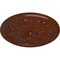 Ekena Millwork Legacy Acanthus Medallion (Canopies up to 3 1/2"), 12 3/4"OD x 7/8"P, Burnished Mahogany Crackle CM12LEBMC - alternate 3